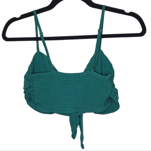 FREE PEOPLE one Palermo Top Emrald Green Women's Size XS - Picture 5 of 9